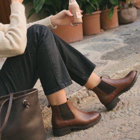 Leather Boot Cognac