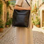 Multi-position Leather Backpack